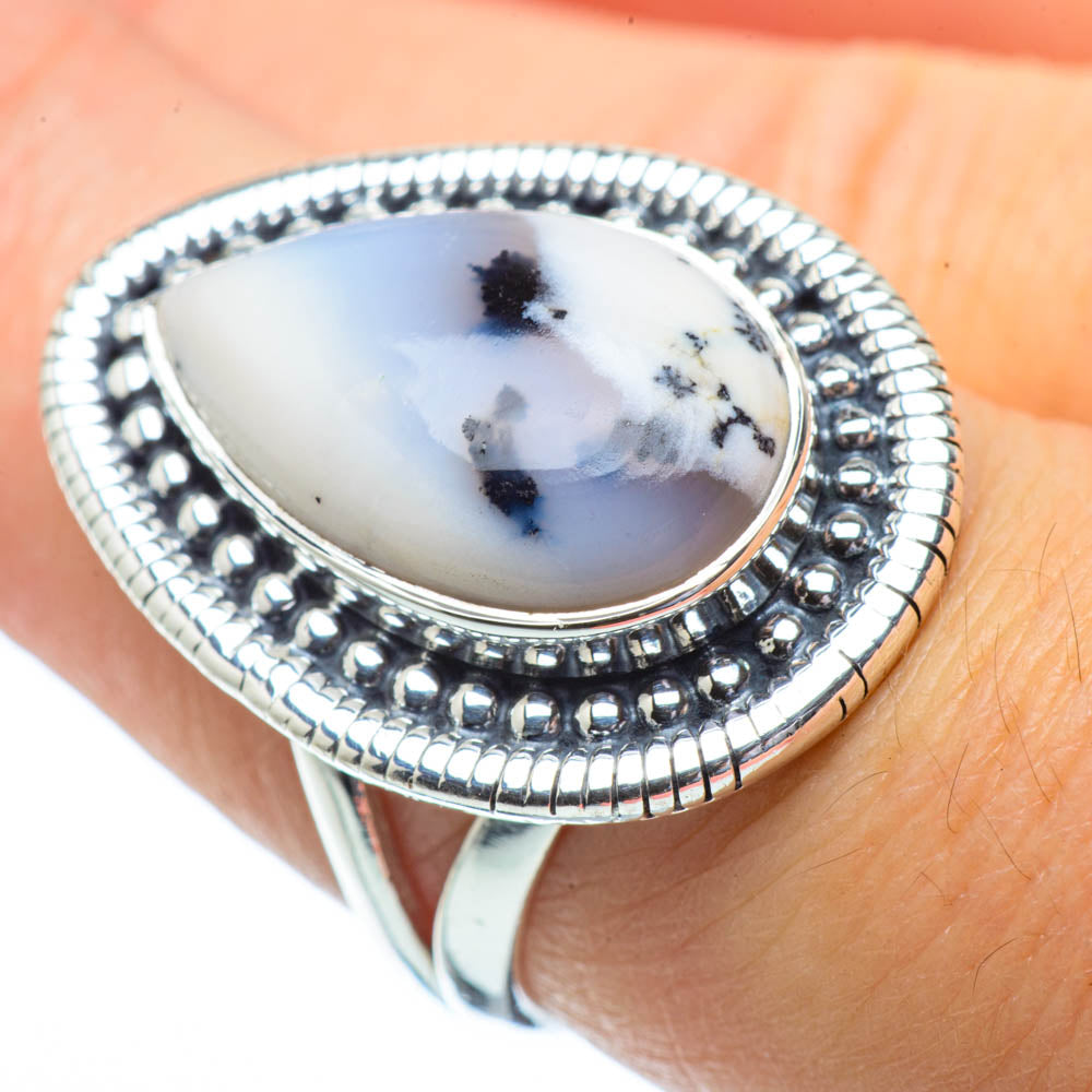 Dendritic Opal Rings handcrafted by Ana Silver Co - RING31319