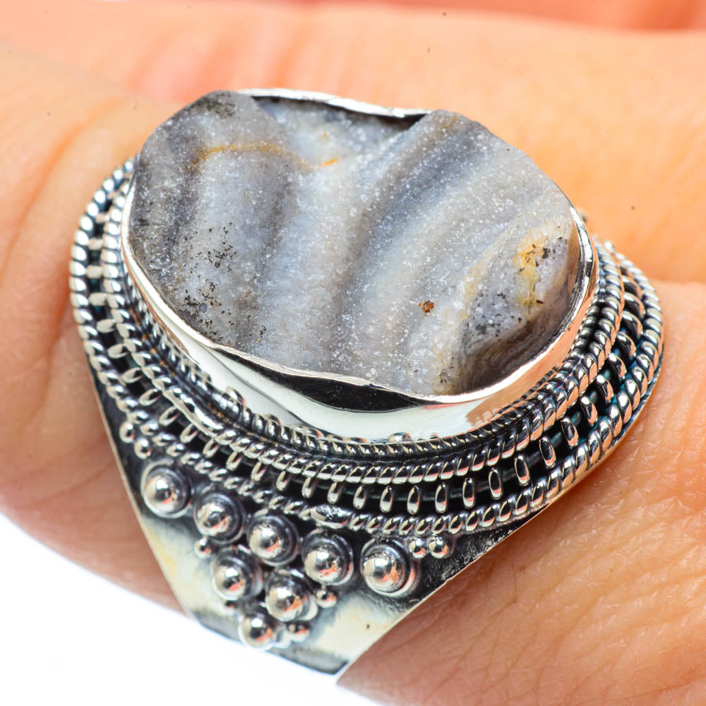 Desert Druzy Rings handcrafted by Ana Silver Co - RING31323
