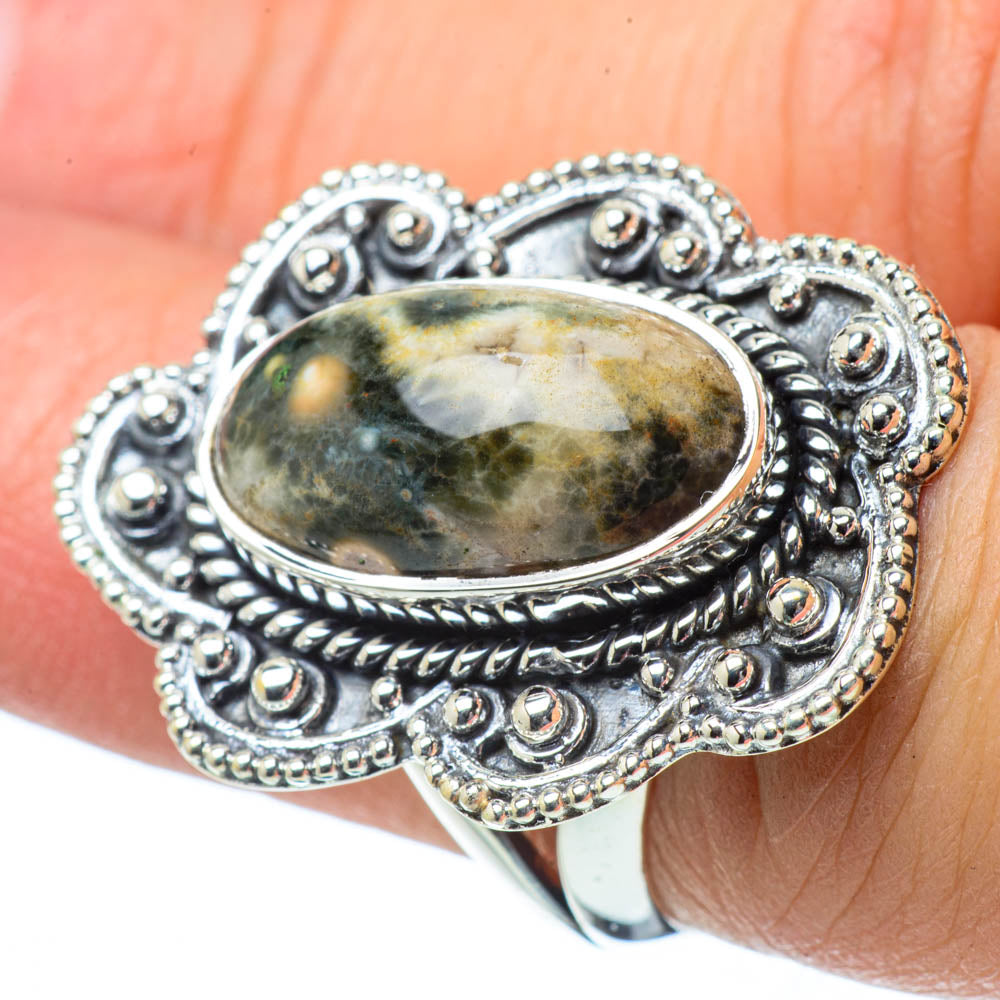 Ocean Jasper Rings handcrafted by Ana Silver Co - RING31511