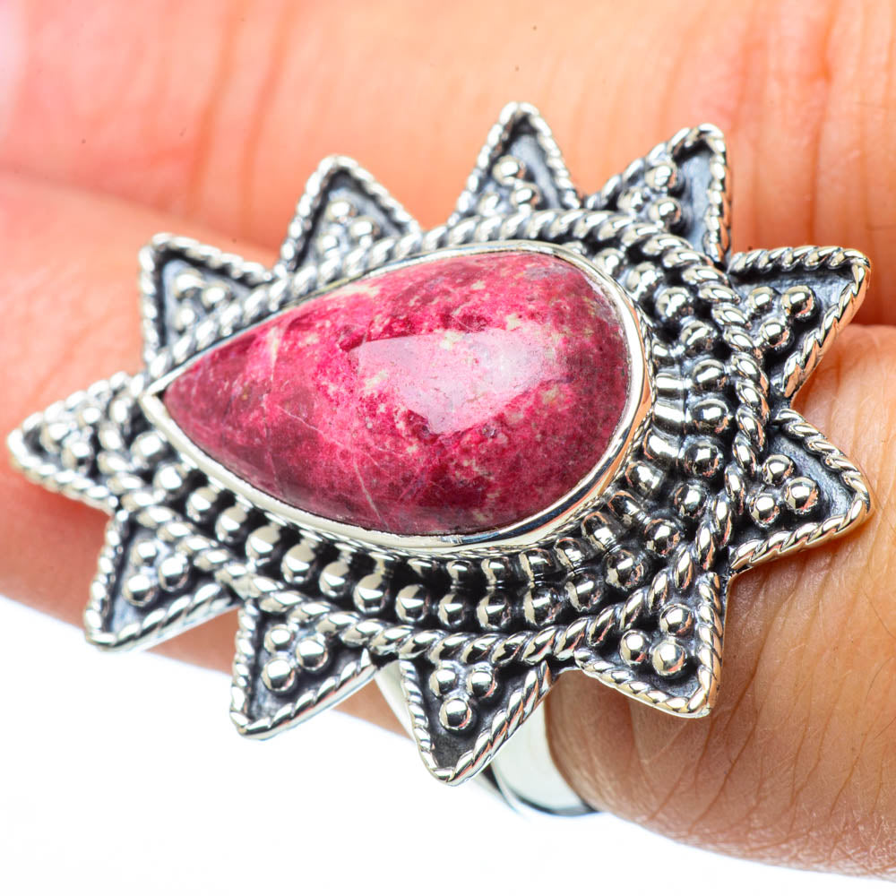 Thulite Rings handcrafted by Ana Silver Co - RING31549