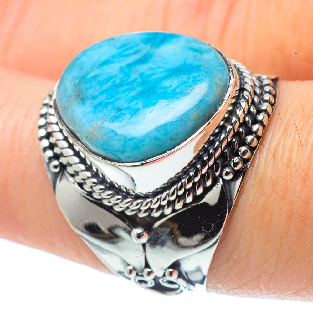 Larimar Rings handcrafted by Ana Silver Co - RING31731