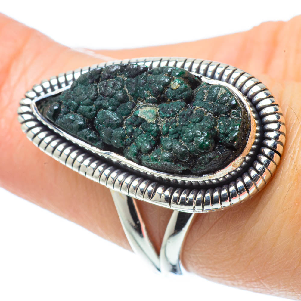 Blister Malachite Rings handcrafted by Ana Silver Co - RING31767