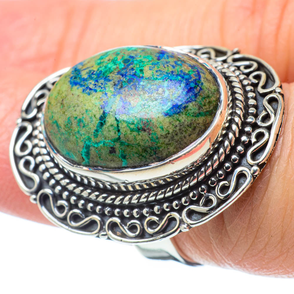 Azurite Rings handcrafted by Ana Silver Co - RING31826