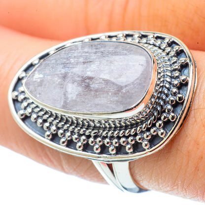 Rainbow Moonstone Rings handcrafted by Ana Silver Co - RING31855