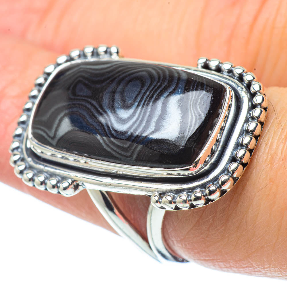 Psilomelane Rings handcrafted by Ana Silver Co - RING31902