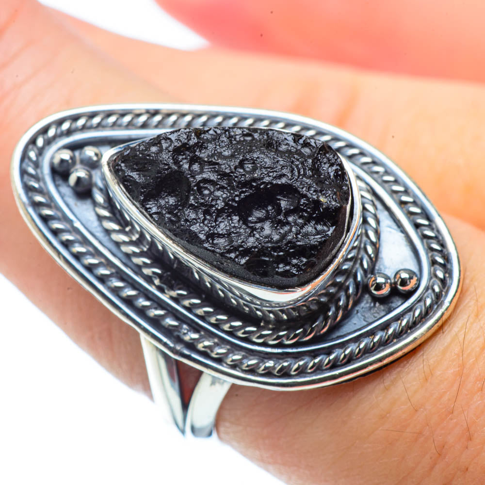 Tektite Rings handcrafted by Ana Silver Co - RING32172