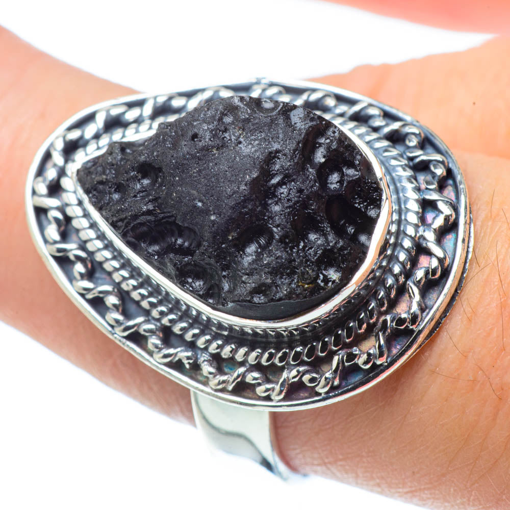 Tektite Rings handcrafted by Ana Silver Co - RING32252