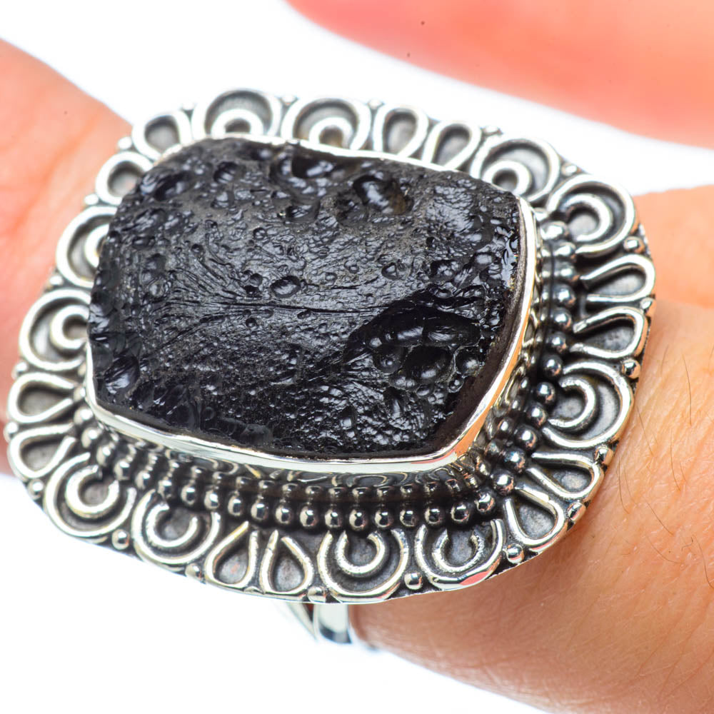 Tektite Rings handcrafted by Ana Silver Co - RING32324
