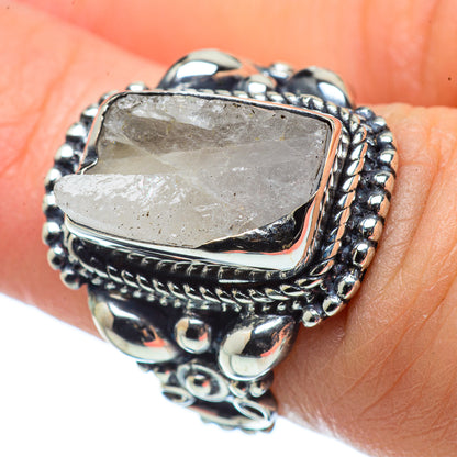 Rainbow Moonstone Rings handcrafted by Ana Silver Co - RING32511