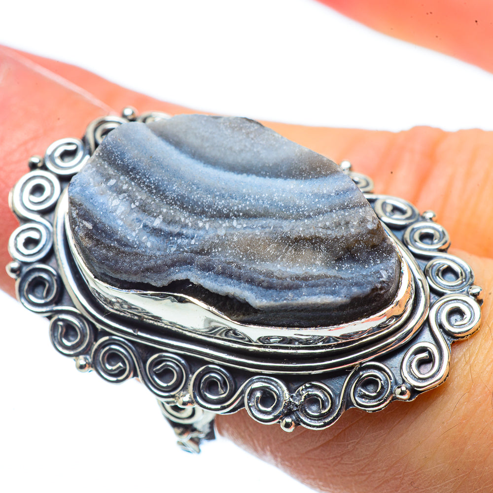 Desert Druzy Rings handcrafted by Ana Silver Co - RING32593