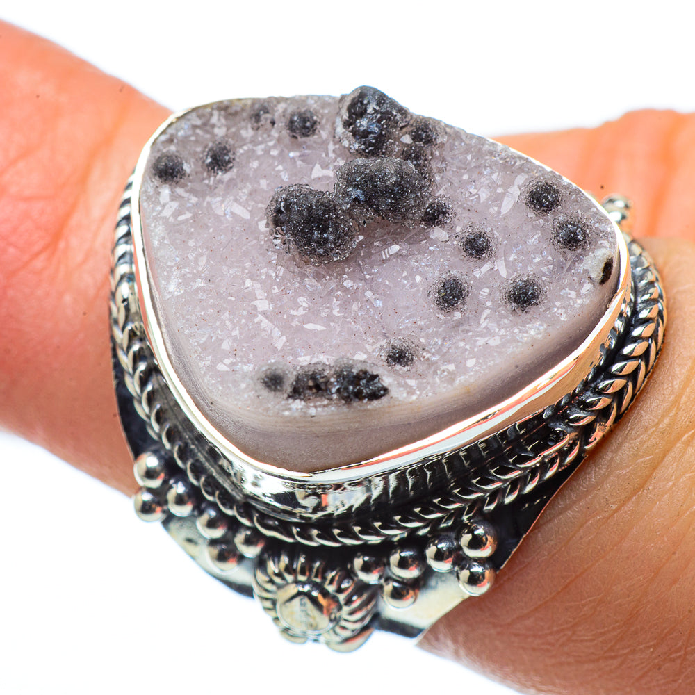 Desert Druzy Rings handcrafted by Ana Silver Co - RING32719