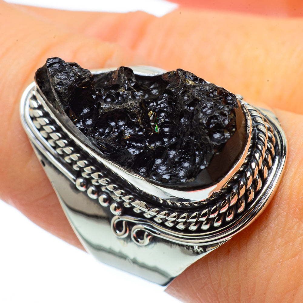 Tektite Rings handcrafted by Ana Silver Co - RING32794