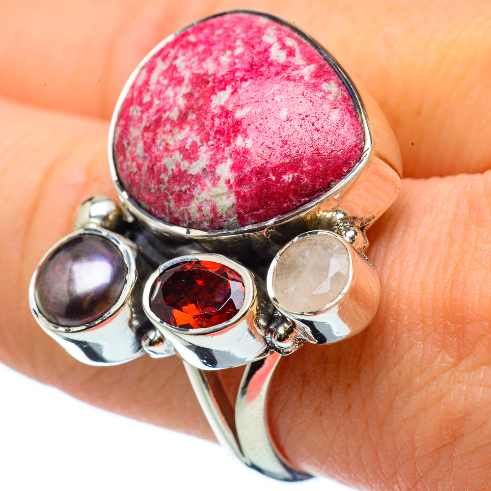 Thulite Rings handcrafted by Ana Silver Co - RING32839