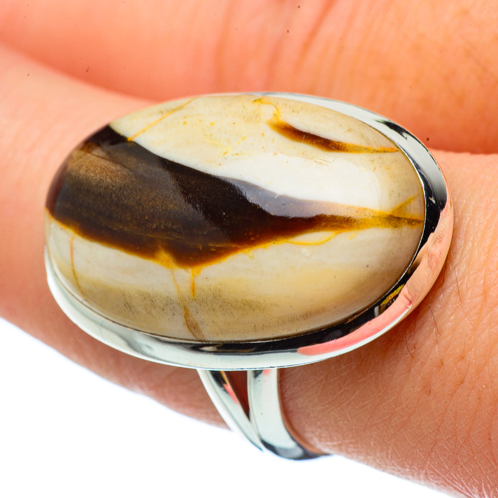 Peanut Wood Jasper Rings handcrafted by Ana Silver Co - RING33007