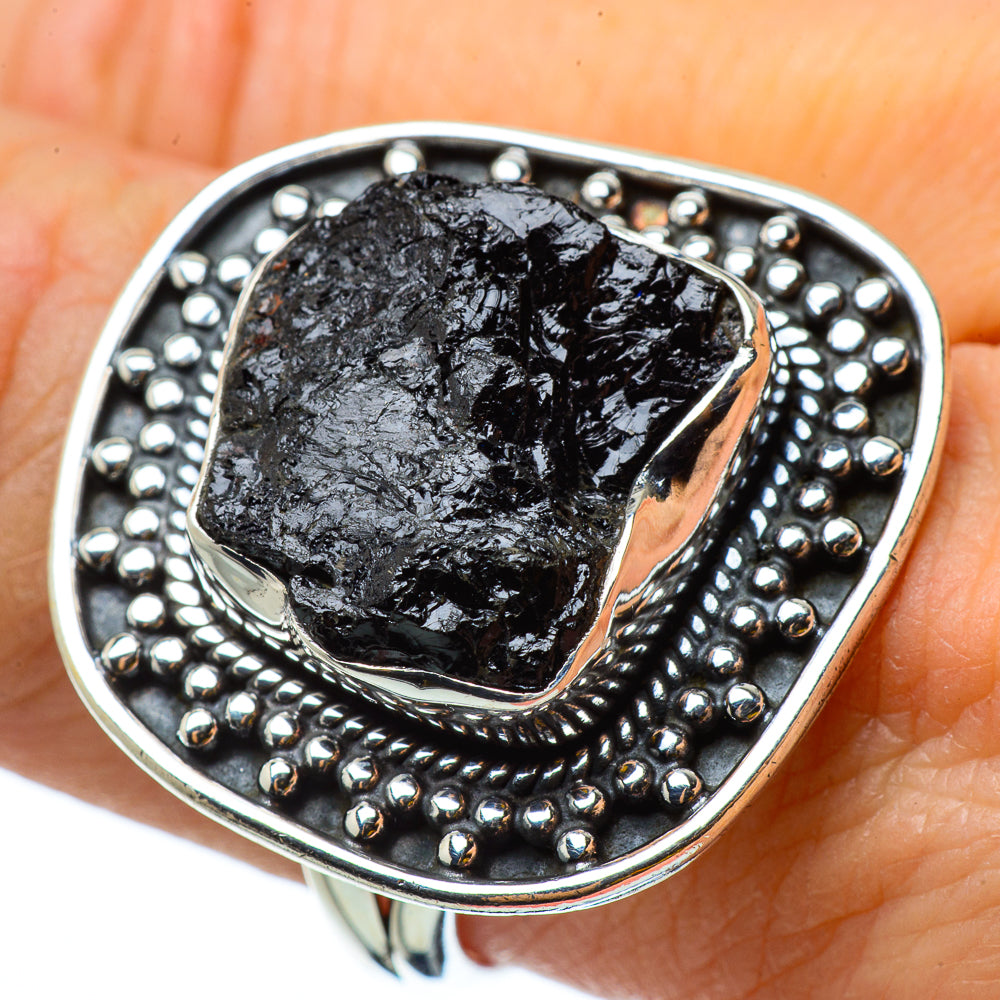 Tektite Rings handcrafted by Ana Silver Co - RING33022