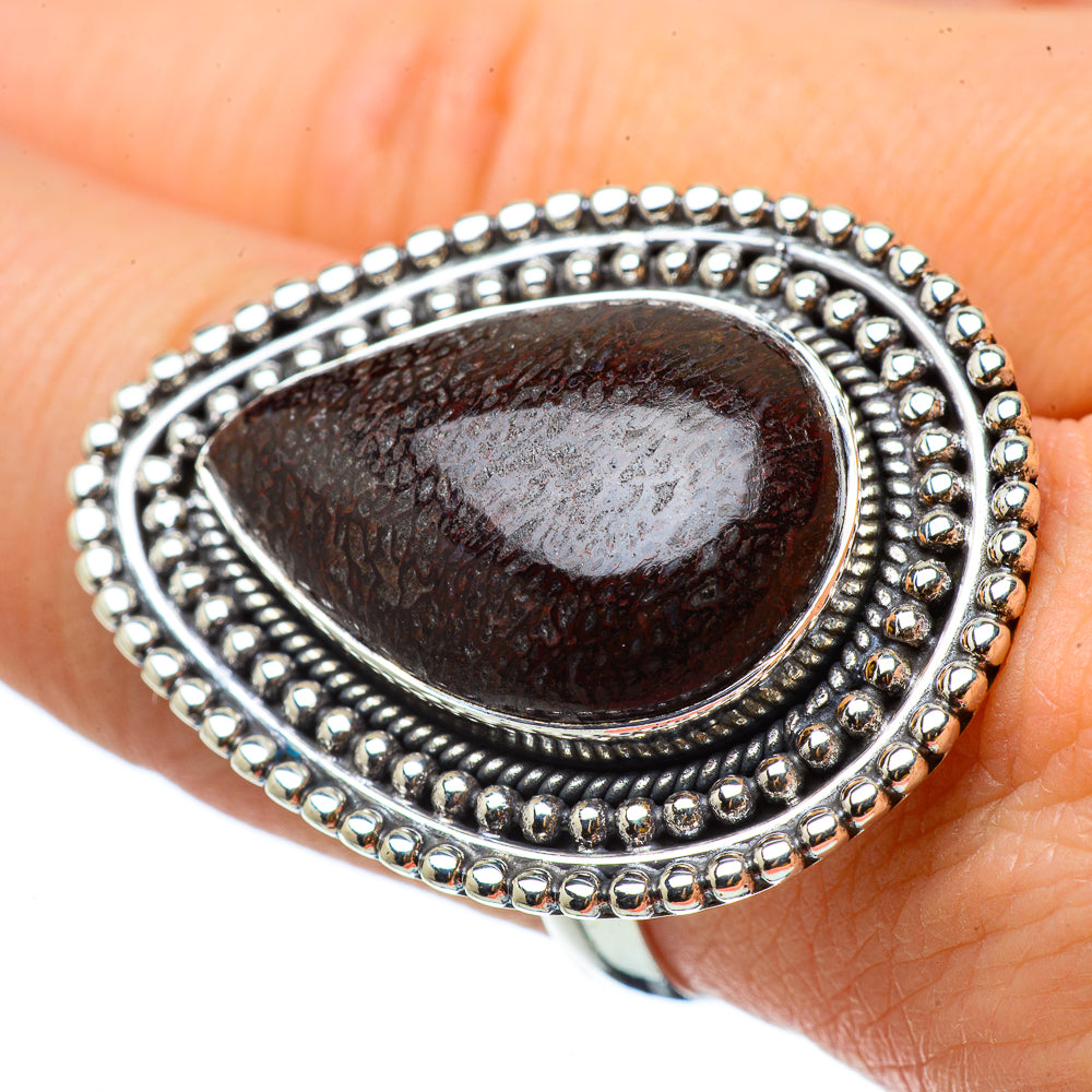 Dinosaur Bone Rings handcrafted by Ana Silver Co - RING33050