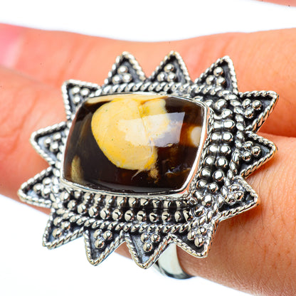 Peanut Wood Jasper Rings handcrafted by Ana Silver Co - RING33051