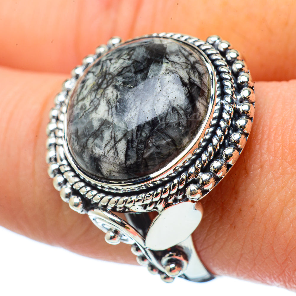Pinolith Jasper Rings handcrafted by Ana Silver Co - RING33065