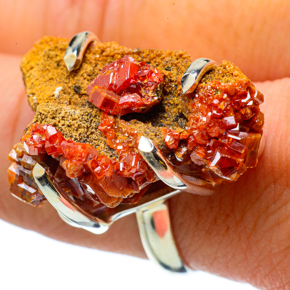Vanadinite Rings handcrafted by Ana Silver Co - RING33098