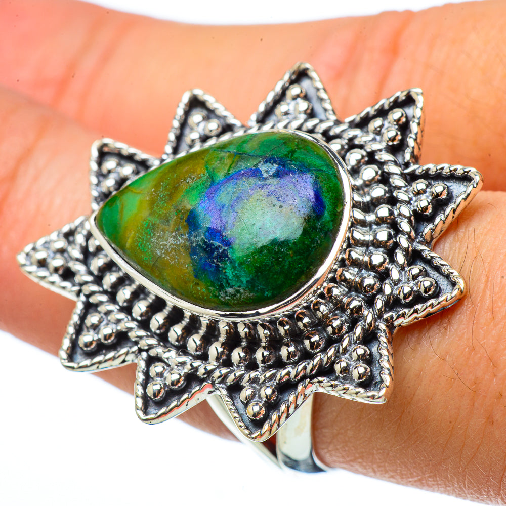 Azurite Rings handcrafted by Ana Silver Co - RING33123
