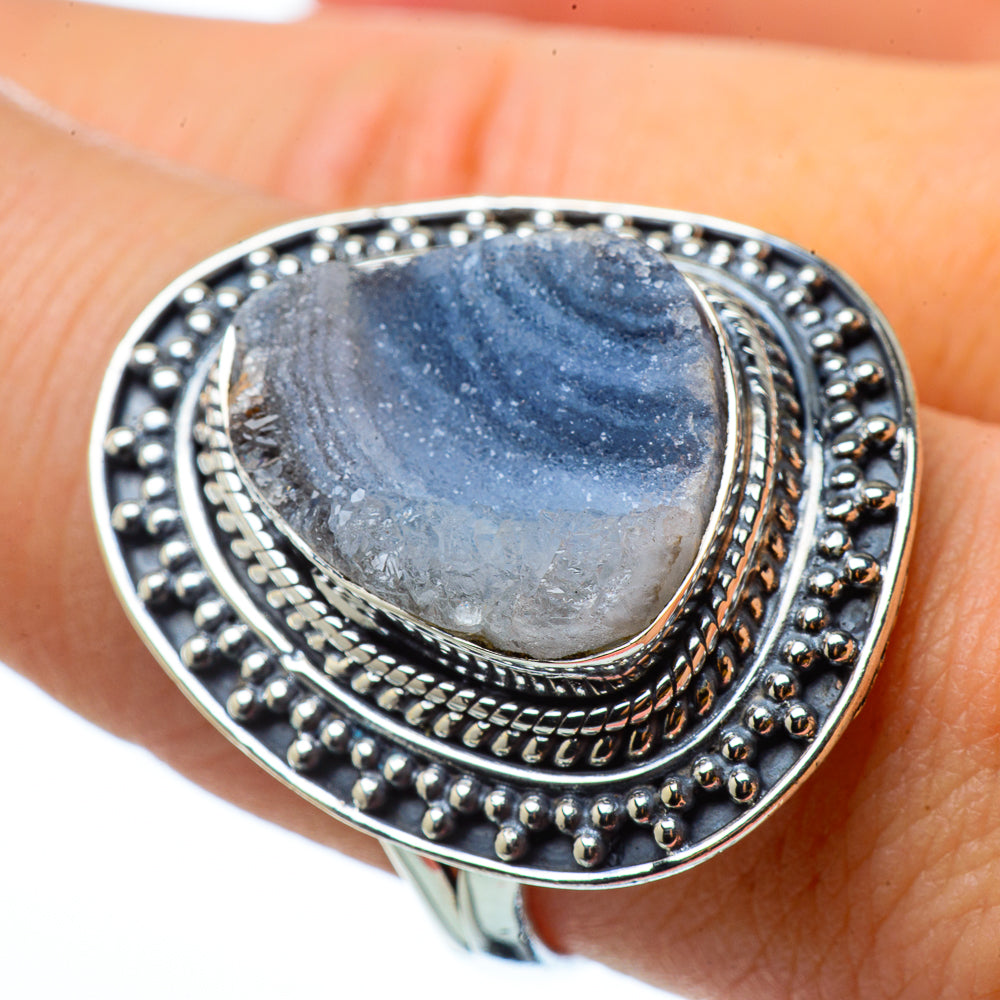 Desert Druzy Rings handcrafted by Ana Silver Co - RING33125