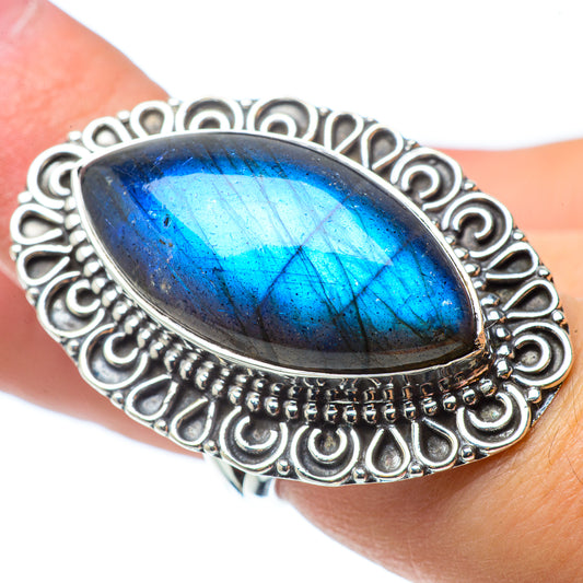 Labradorite Rings handcrafted by Ana Silver Co - RING33168