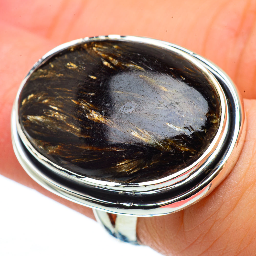 Golden Pietersite Rings handcrafted by Ana Silver Co - RING33195