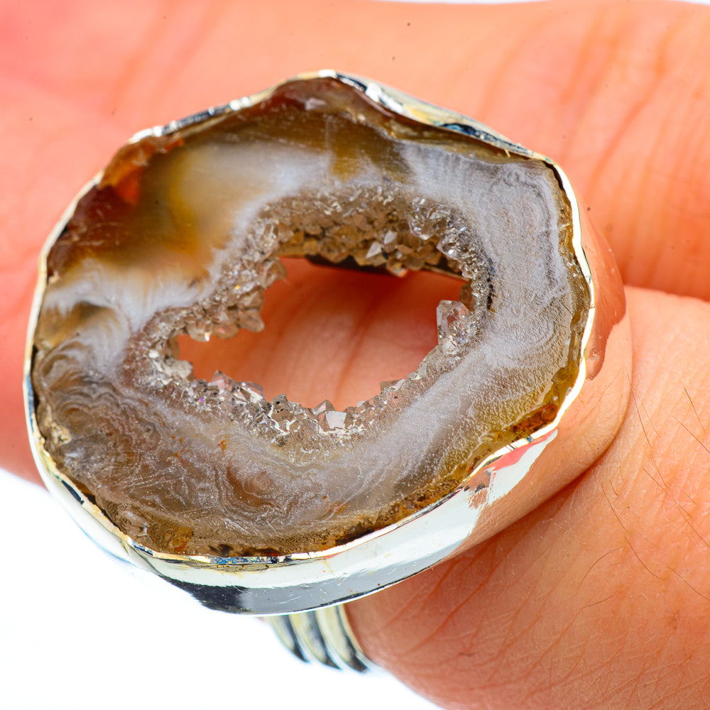 Occo Geode Slice Rings handcrafted by Ana Silver Co - RING33197