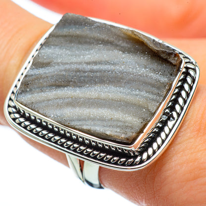 Desert Druzy Rings handcrafted by Ana Silver Co - RING33390