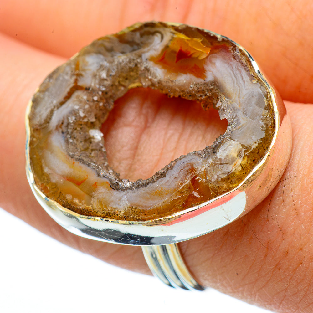 Occo Geode Slice Rings handcrafted by Ana Silver Co - RING33407