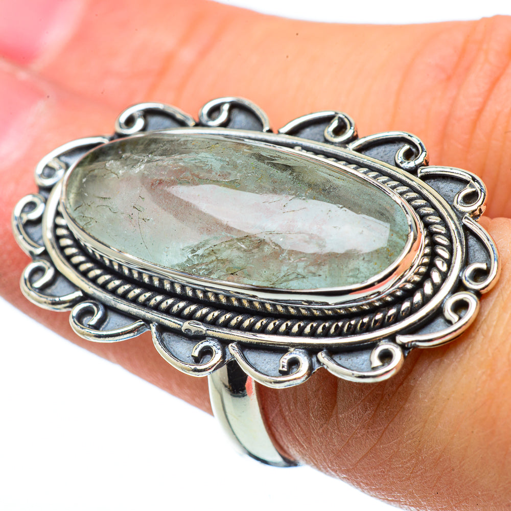 Rainbow Moonstone Rings handcrafted by Ana Silver Co - RING33463