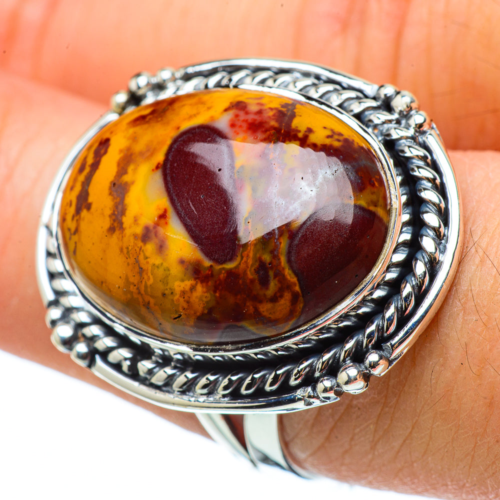 Mookaite Rings handcrafted by Ana Silver Co - RING33468