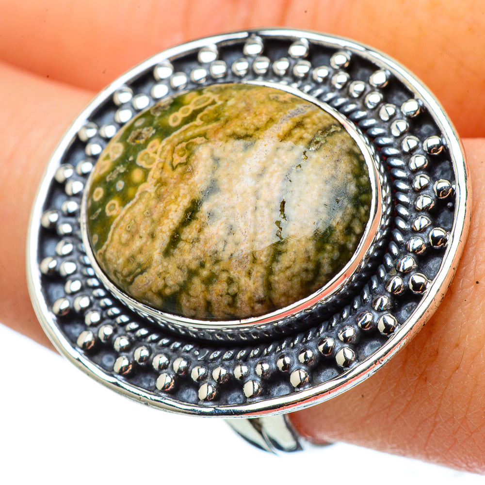 Ocean Jasper Rings handcrafted by Ana Silver Co - RING33500