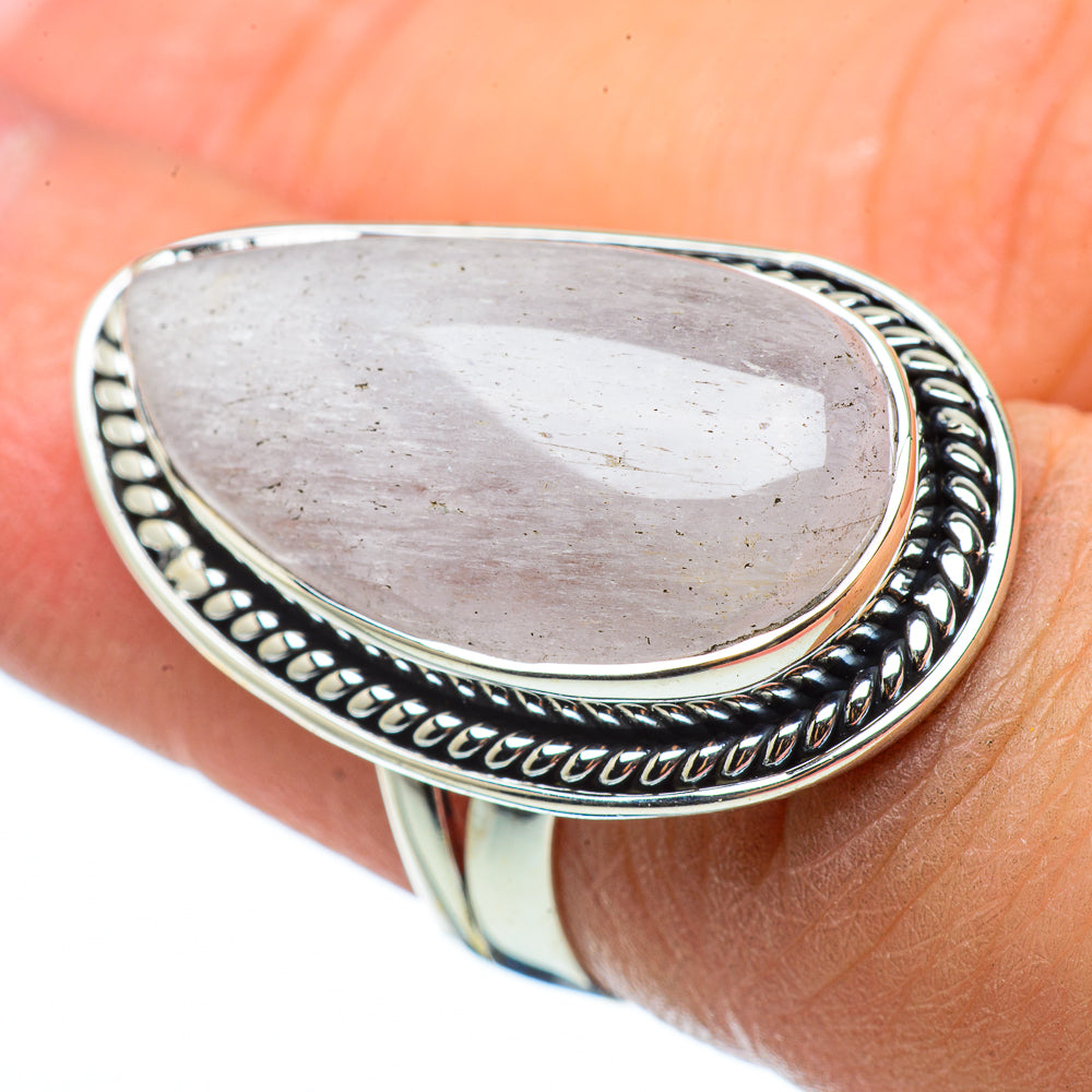 Rainbow Moonstone Rings handcrafted by Ana Silver Co - RING33552