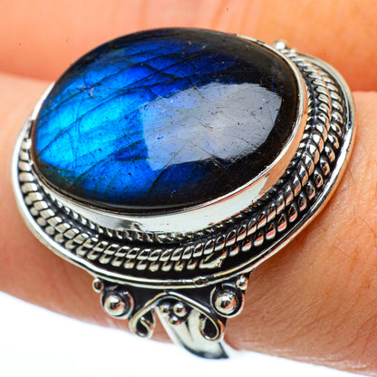 Labradorite Rings handcrafted by Ana Silver Co - RING33575