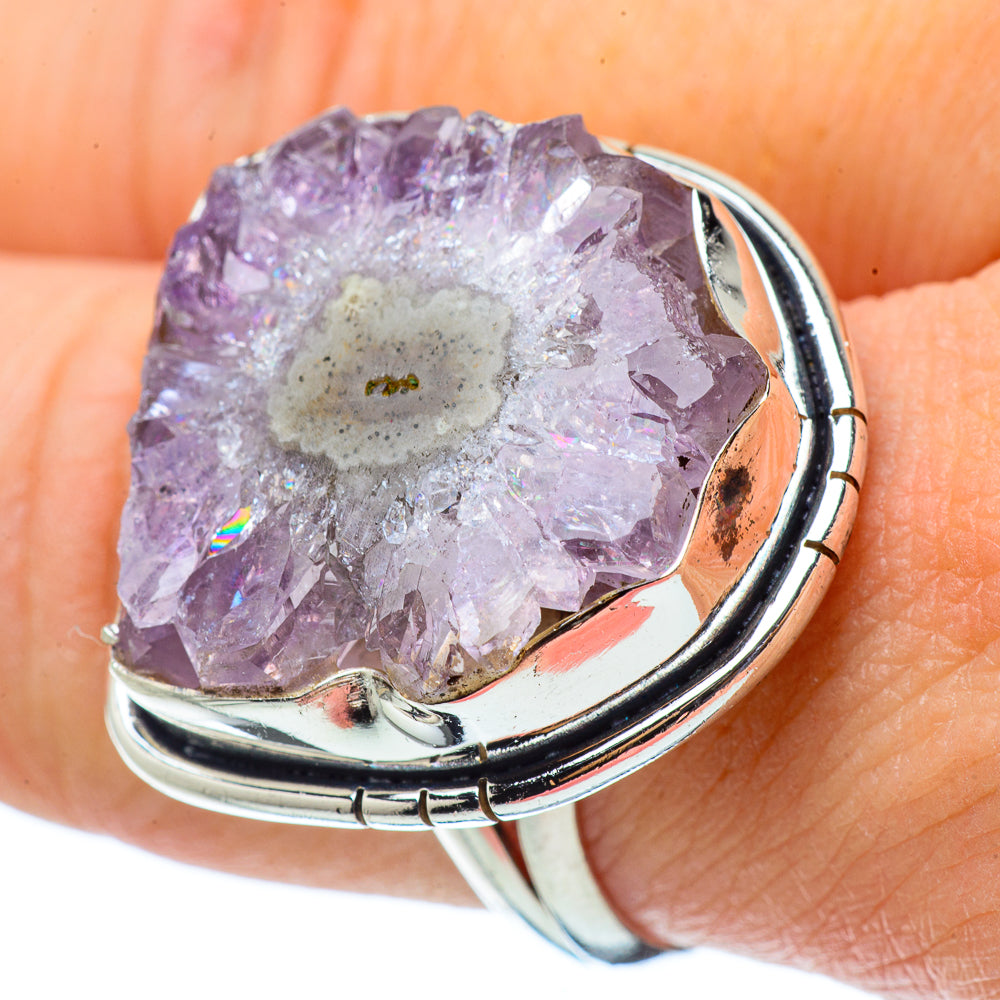 Amethyst Stalactite Rings handcrafted by Ana Silver Co - RING33584