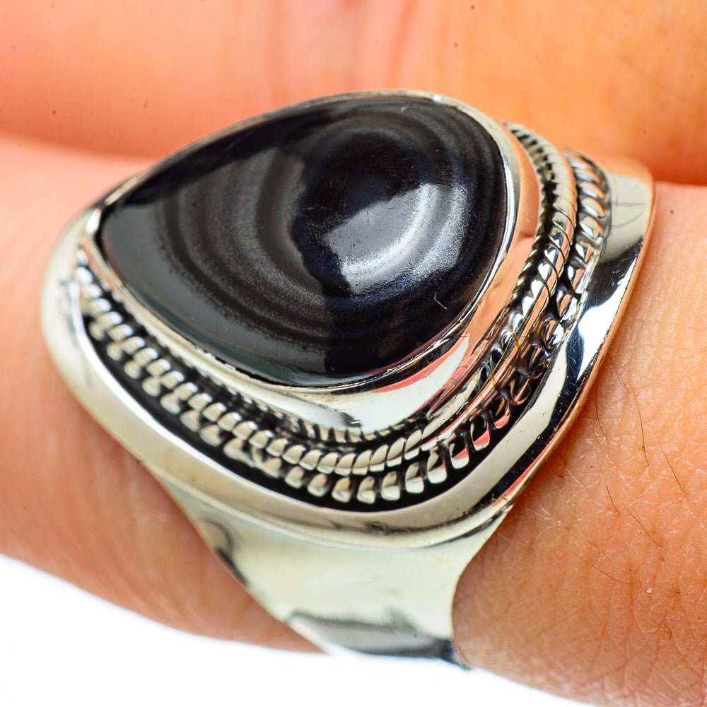 Psilomelane Rings handcrafted by Ana Silver Co - RING33586