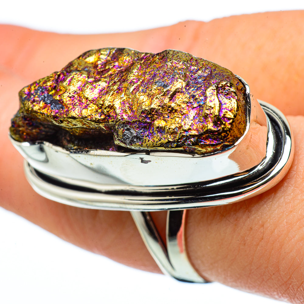 Titanium Druzy Rings handcrafted by Ana Silver Co - RING33592