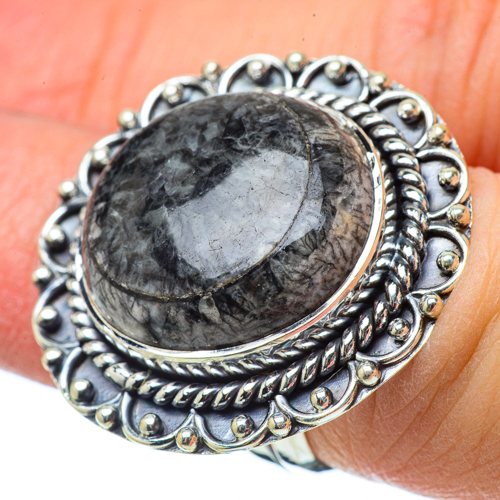 Pinolith Jasper Rings handcrafted by Ana Silver Co - RING33604