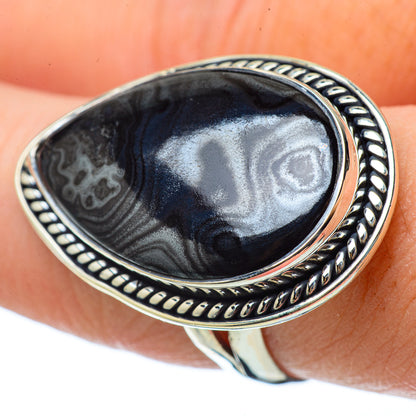 Psilomelane Rings handcrafted by Ana Silver Co - RING33605