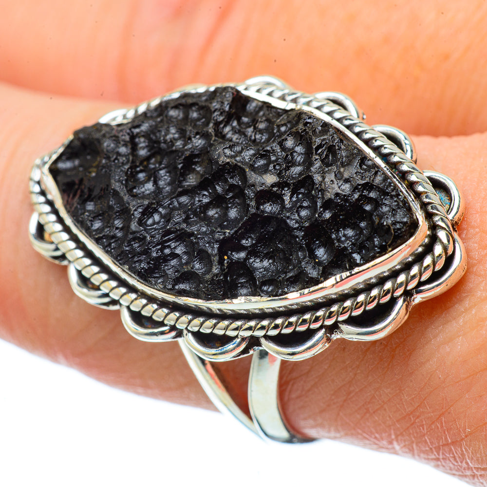 Tektite Rings handcrafted by Ana Silver Co - RING33606