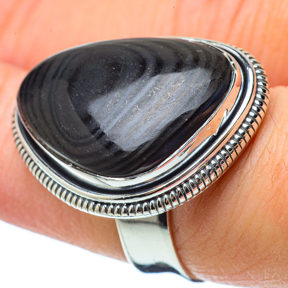 Psilomelane Rings handcrafted by Ana Silver Co - RING33607