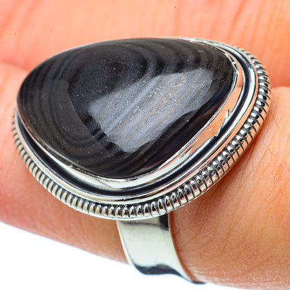 Psilomelane Rings handcrafted by Ana Silver Co - RING33607