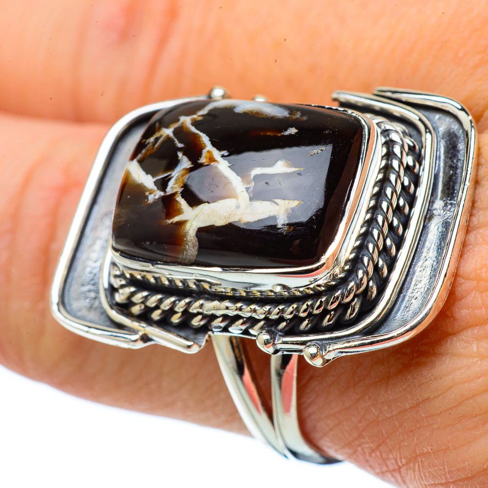Peanut Wood Jasper Rings handcrafted by Ana Silver Co - RING33616