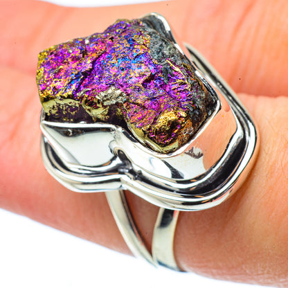 Titanium Druzy Rings handcrafted by Ana Silver Co - RING33625