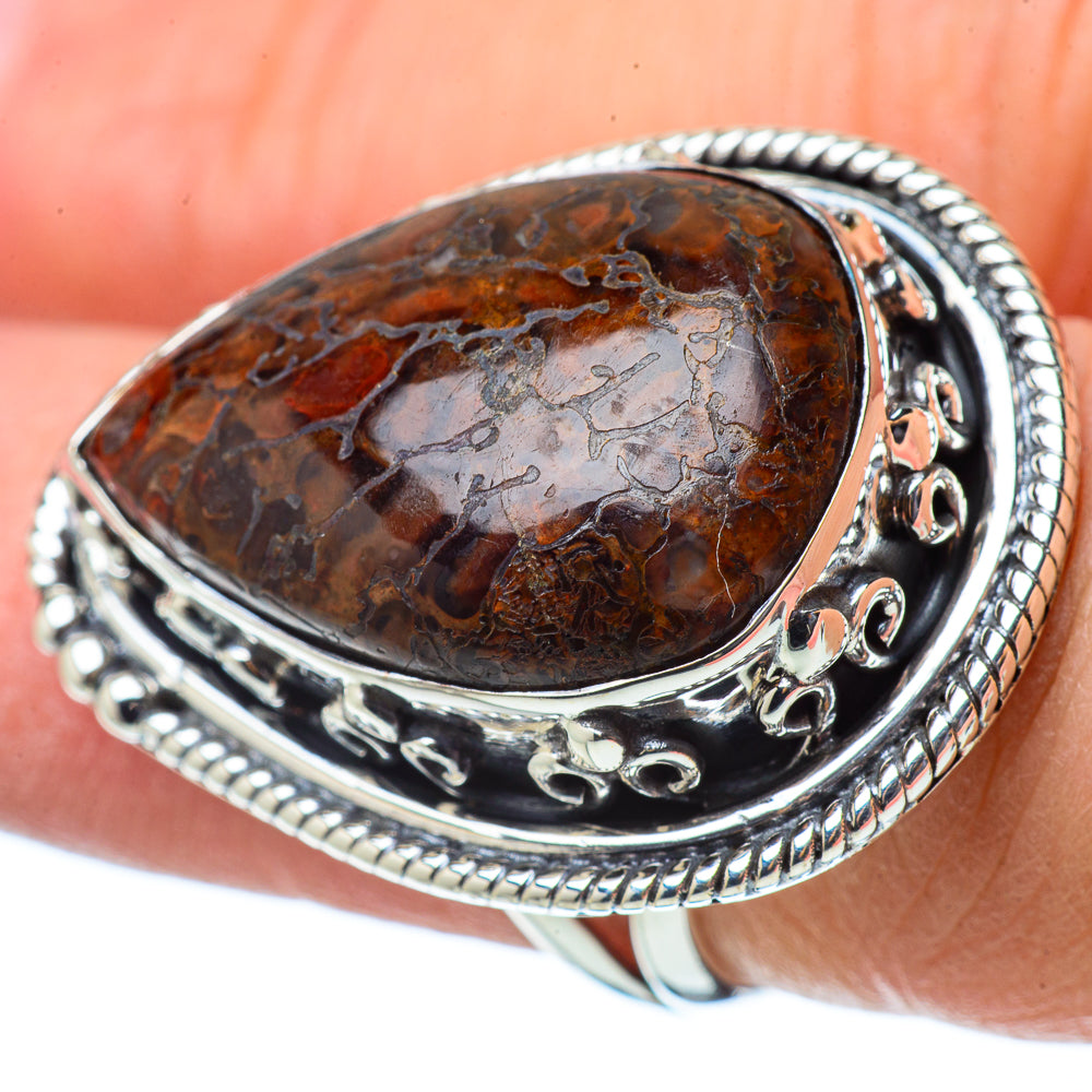 Dinosaur Bone Rings handcrafted by Ana Silver Co - RING33635