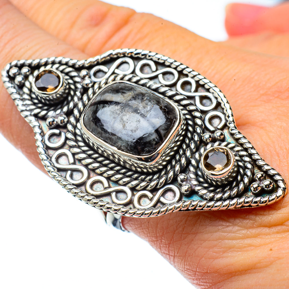 Pinolith Jasper Rings handcrafted by Ana Silver Co - RING33641