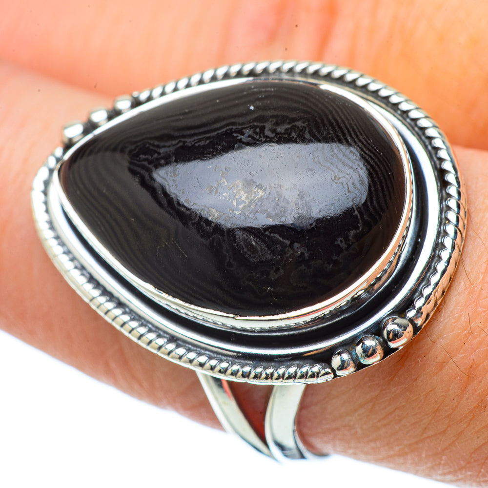 Psilomelane Rings handcrafted by Ana Silver Co - RING33643