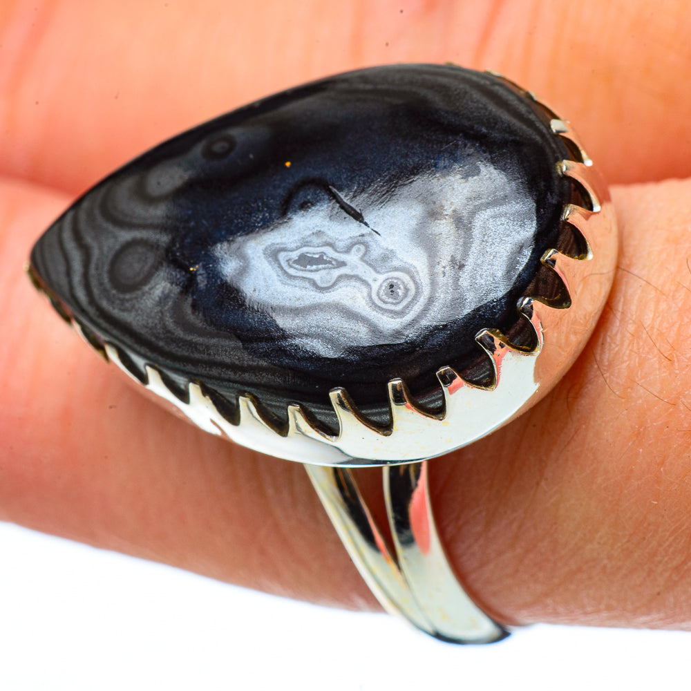 Psilomelane Rings handcrafted by Ana Silver Co - RING33659