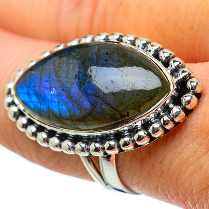 Labradorite Rings handcrafted by Ana Silver Co - RING33663